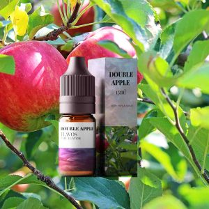 Double Apple flavor eLiquid bottle with rich red and green apple flavor profile for vape devices