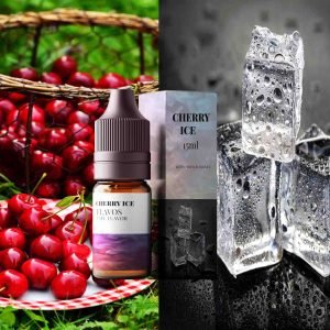 Cherry Ice flavored e-liquid bottle with rich cherry taste and a cool icy menthol finish
