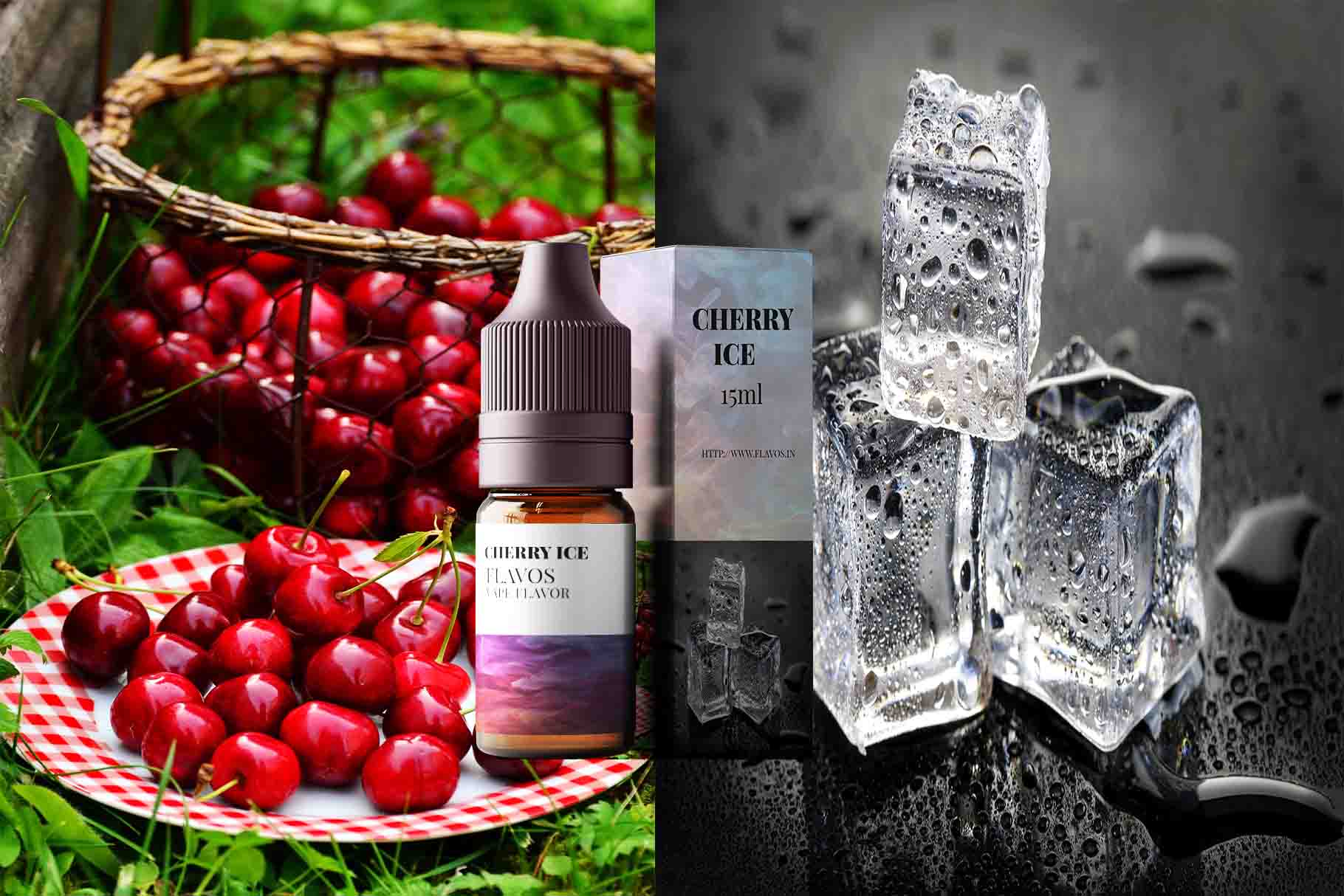 Cherry Ice flavored e-liquid bottle with rich cherry taste and a cool icy menthol finish