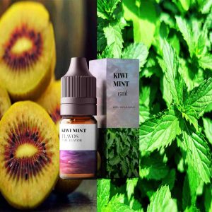 Kiwi Mint flavor eLiquid bottle with fruity kiwi and cool mint vape flavor.
