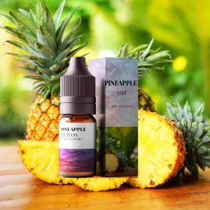 Pineapple flavored e liquid vape juice bottle by Flavos.in with tropical fruity flavour for smooth vaping