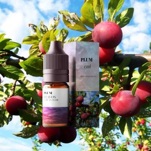 Plum flavor eLiquid bottle with sweet and juicy fruity vape flavor.